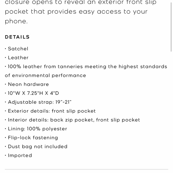 authentic Michael Kors Manhattan Medium Contrast- Trim black leather satchel - Picture 4 of 8